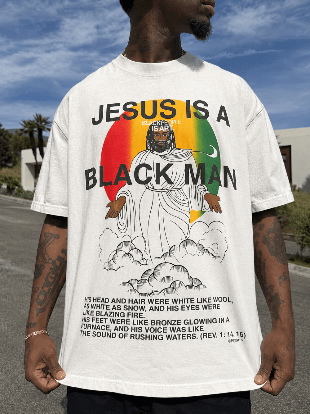 Vintage Jesus Tee Card Stock - Learn Black History