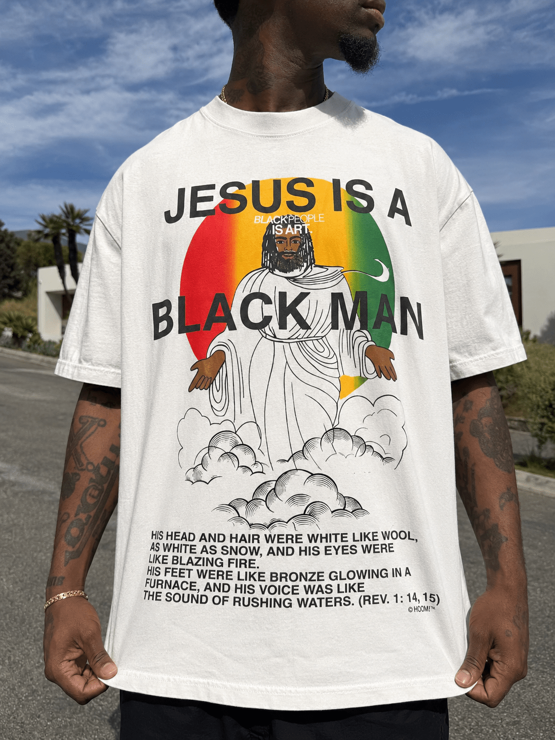 Vintage Jesus Tee Card Stock - Learn Black History